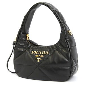 Prada Bag Quilted Shoulder Spectrum Triangle Black